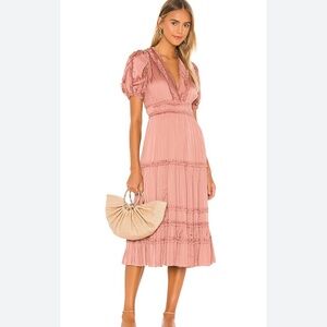Ulla Johnson Pink Midi Dress